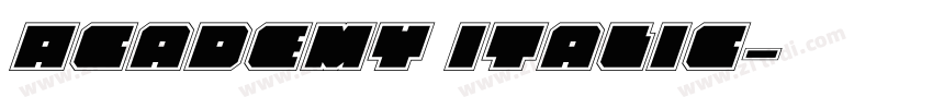 Academy Italic字体转换